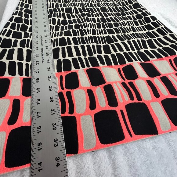 Ann Mashburn Womens Sleeveless Shift Dress Small Printed Black White Back Zip - Picture 11 of 11